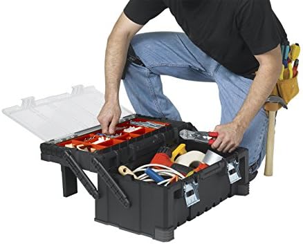 keter 22 inch cantilever plastic portable tool box, view 13