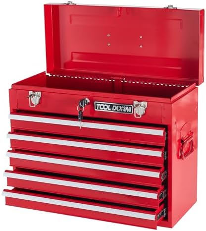 metal tool box with 5 drawers portable steel shown in use