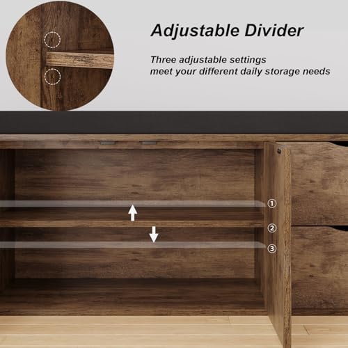 lvb entryway shoe bench, rustic storage bench with on a desk or shelf