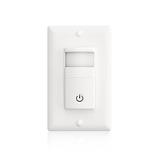 ECOELER Motion Sensor Light Switch, No Neutral Wire, PIR Infrared Motion by ECOELER