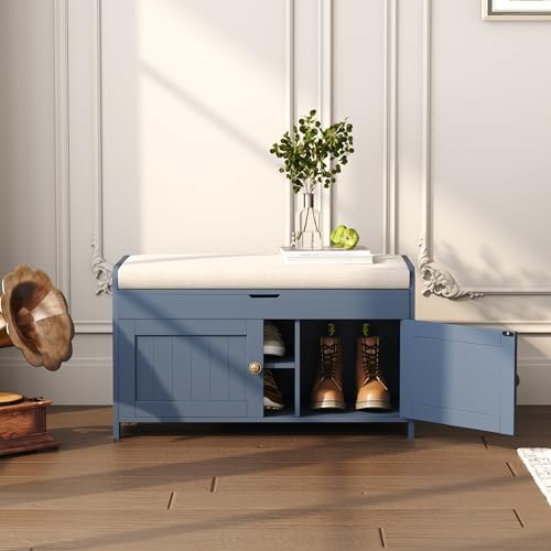 homefort 30" shoe bench with lift top storage, view 9