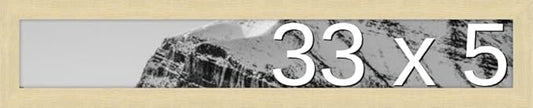 Frame It Easy 33 x 5 Wheat Wood Frame by FrameItEasy