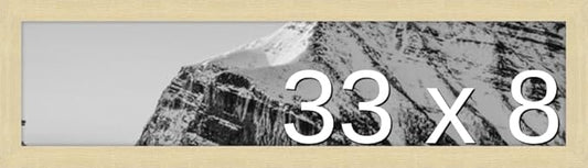 Frame It Easy 33 x 8 Wheat Wood Frame by FrameItEasy