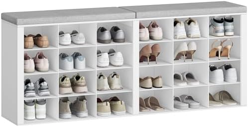 hzuaneri shoe storage bench with cushion, storage bench, view 9