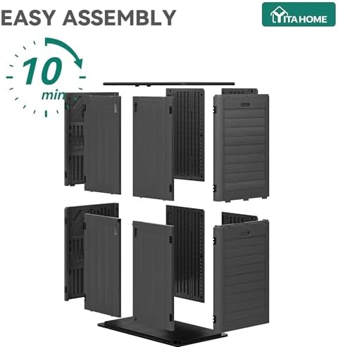 yitahome 60 cuft vertical outdoor storage shed w/o, package contents