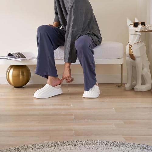 homary entryway bench, modern wooden boucle upholstered bench, package contents