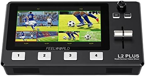Feelworld L2 Plus 5.5" LCD Multi-Camera Video Mixer Switcher by Feelworld