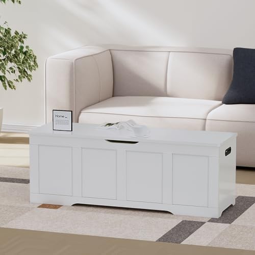timberer 47.2" storage chest extra large storage bench, package contents