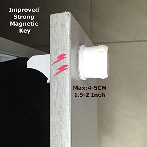Vmaisi Magnetic Cabinet Locks Replacement Key 1 Pack