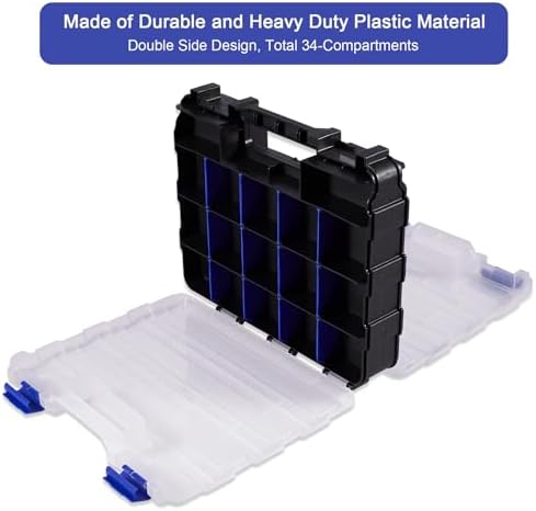 aidy-pro small parts organizer box storage case tools, close-up detail
