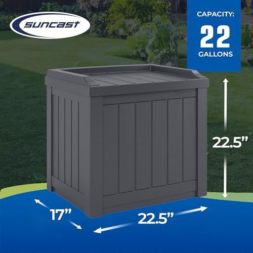 suncast 2 pack 22 gallon indoor or outdoor, close-up detail