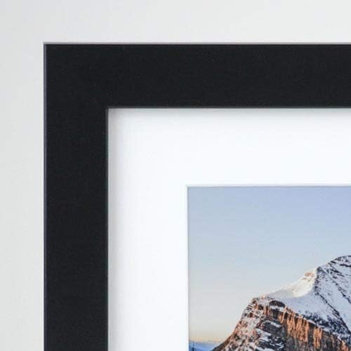 Frame It Easy 33 x 14 Black Wood Frame - Image 2