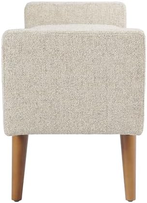 homepop fulton 48" storage bench - textured cream, view 11