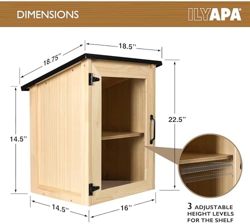 ilyapa library box outdoor - 16x14x22, little outdoor shown in use