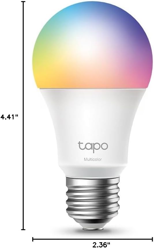 Tapo TP-Link Smart Light Bulbs, 16M Colors RGBW, Alexa Frustration-Free Setup - Image 9