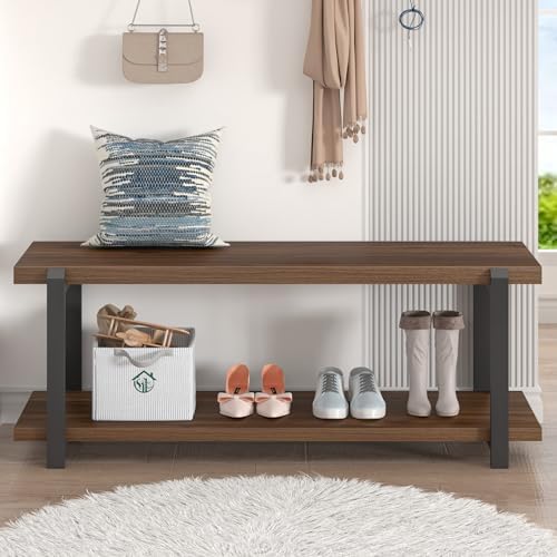 foluban entryway bench with shoe storage, modern end on a desk or shelf