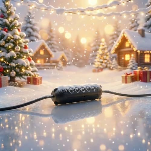 Yojoe 2 Pack Compact Outdoor Extension Cord Cover Waterproof Electrical Safety Box for Extension Cord Plug, IP44 Water-Resistant, Lightweight & Portable for Holiday Lights, Garden Tools, Outdoor Use