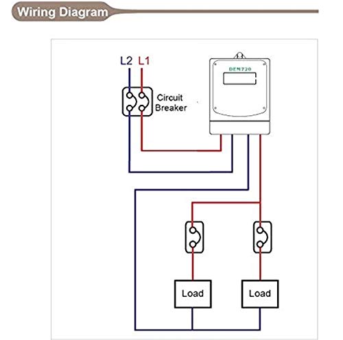 DAE DEM720-2P, 240V Electric kWh Submeter, Internal CT - Image 7