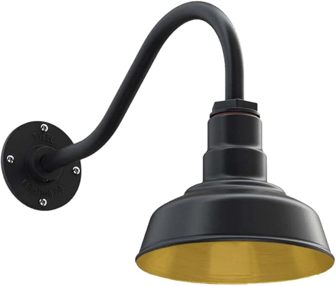 Steel Lighting Co. Hawthorne Barn Light | Outdoor Wall Mounted | 8 inch Dome | by SteelLightingCo