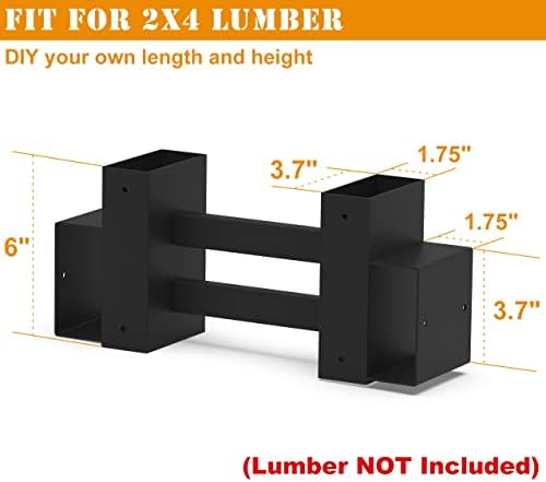 outdoor firewood rack brackets kit for fire wood, side view