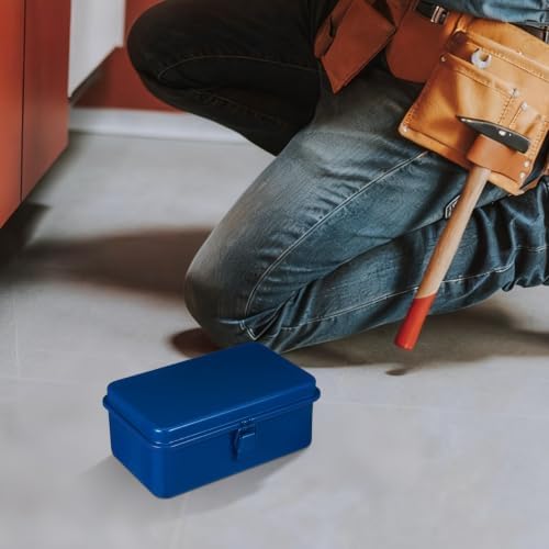 doitool metal tool boxes, 2 pcs portable mini, close-up detail