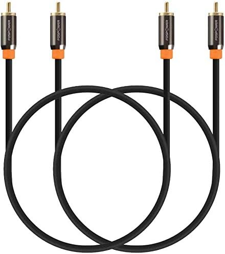 FosPower Digital Audio Coaxial Cable Premium S/PDIF RCA Male to RCA Male by FosPower