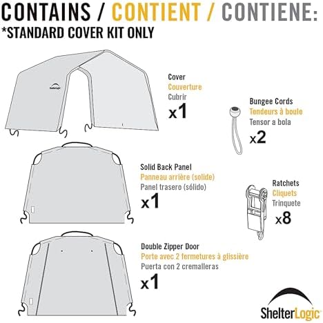 replacement cover kit (frame not included) peak, 8x8x8, package contents
