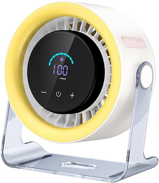 Coolhill USB Desk Fan for Bedroom: 100 Speeds Digital Display Quiet Table Fan by Unknown