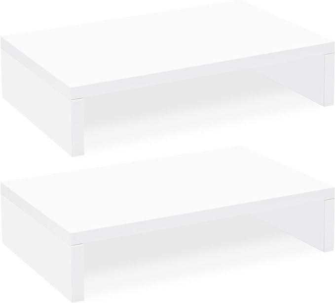 TEAMIX White Monitor Stand Riser by TEAMIX