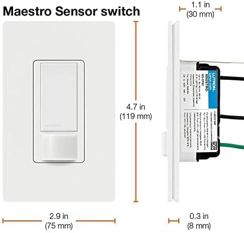 Lutron Maestro Motion Sensor Light Switch Indoor - Image 15