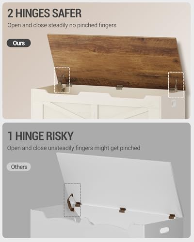 hzuaneri 39" farmhouse storage chest | 50 gal, package contents