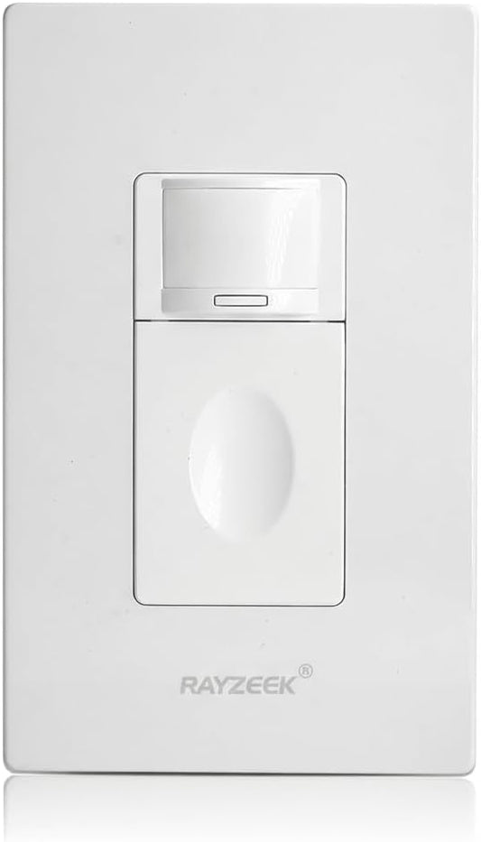RAYZEEK Motion Sensor Light Switch, No Neutral Wire Required, No Ground Wire by RAYZEEK