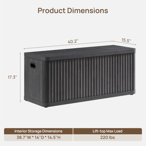 sicotas storage bench 40.2" wide shoe bench with, close-up detail