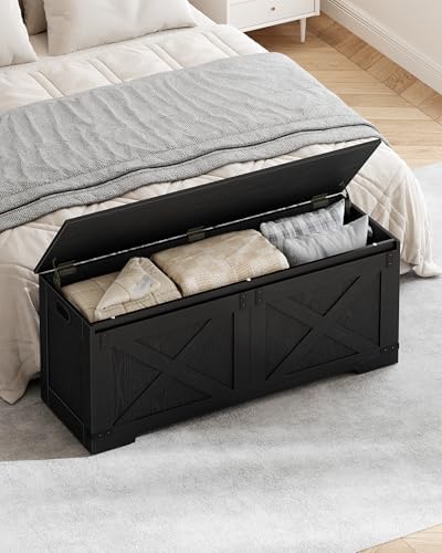 hzuaneri 47" storage bench, lift top,225l/59gal storage chest shown in use