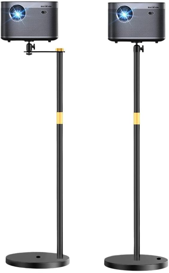HVAYING Projector Stand, 360° Swivel, Sofa Against Wall Hidden Stand, Height by HVAYING