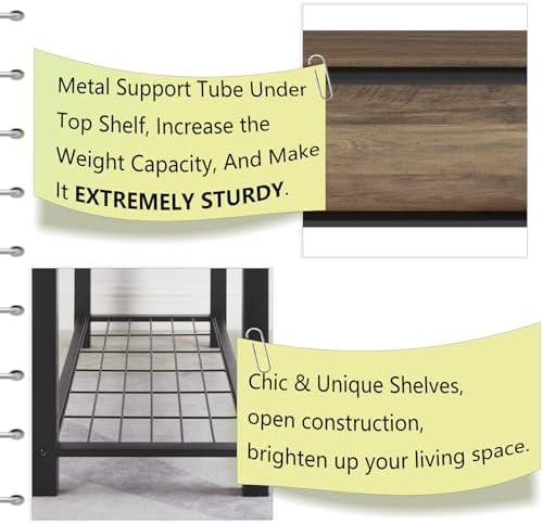 foluban entryway bench, industrial wood and metal storage, package contents