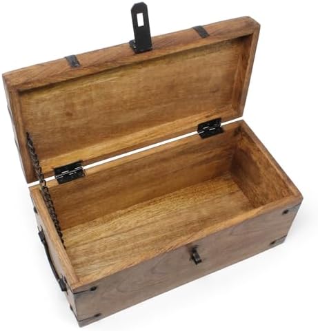 nautical cove treasure chest wooden box with antique showing dimensions