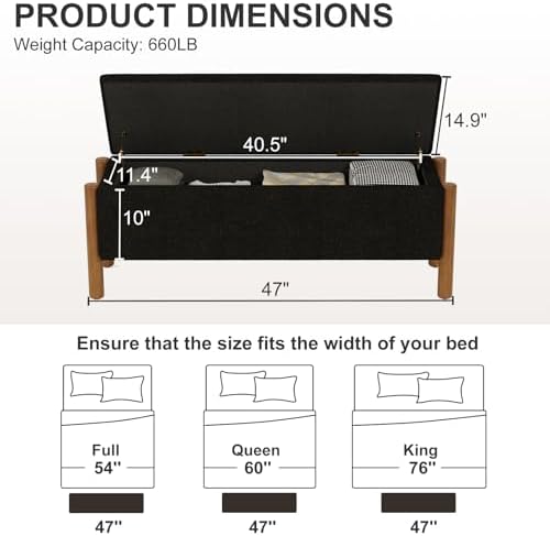 storage ottoman bench, end of bed bench for shown in use