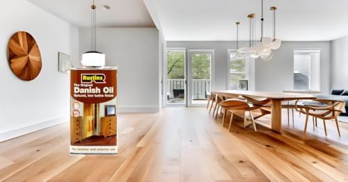 Rustins The Original Danish Oil 250ml | Rich, Natural Glow | Enhances Wood Grain Beautifully | Professional-Grade Finish | Easy DIY Application