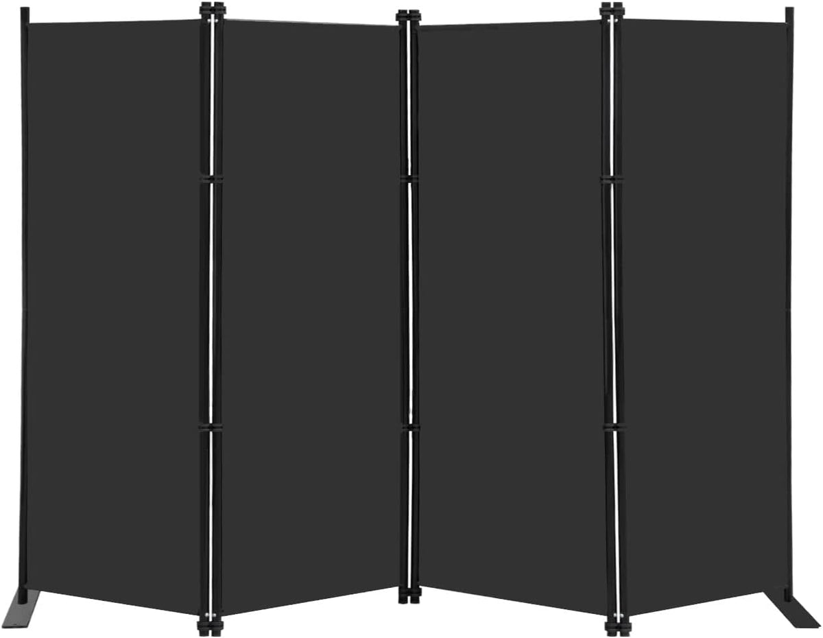 MAYOLIAH 4 Panel Room Divider Screen 6Ft Tall Foldable Privacy Dividers Indoor