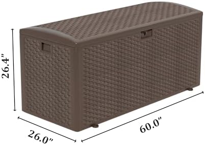 180 pro gallon waterproof outdoor storage bin resin shown in use