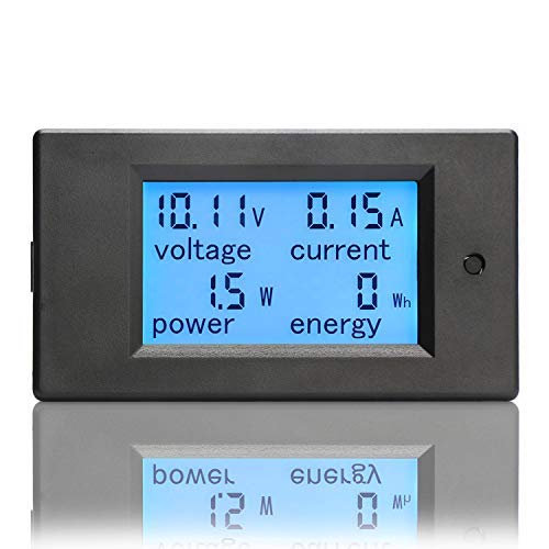 DROK DC Power Meter, 8-100V 100A Volt Amp Watt Meter, LCD Display Multimeter - Image 7