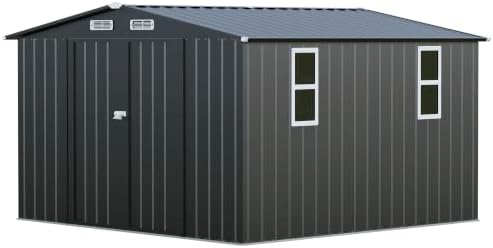 lausaint home 10 x 10 ft outdoor storage on a desk or shelf