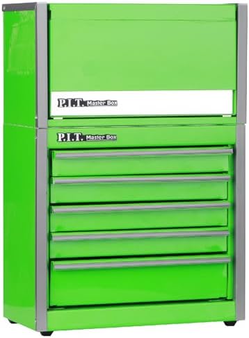 p.i.t. mini steel tool box,3 drawer and 5, main product view