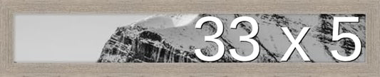Frame It Easy 33 x 5 Rustic Gray Wood Frame by FrameItEasy