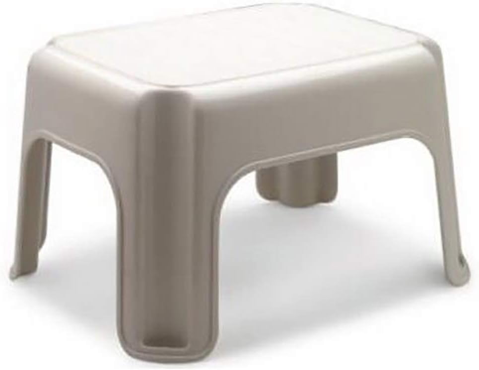 Rubbermaid 2 Pack Lightweight Slip Resistant Roughneck Tough Step Stool, Tan