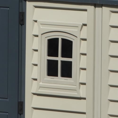 duramax apex pro 10.5x8 dual-access vinyl storage shed, view 13