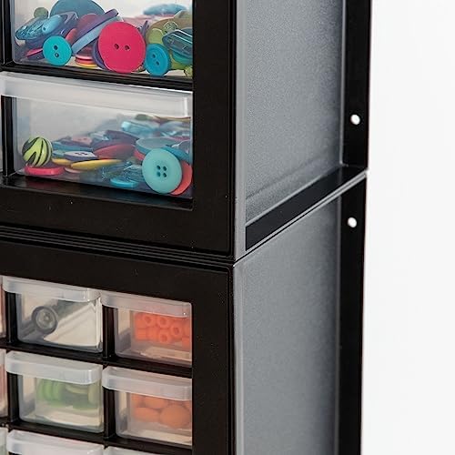 iris usa 24-drawer plastic storage cabinet, teacher toolbox, package contents