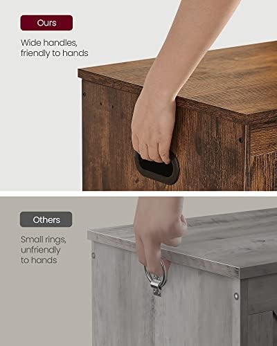 vasagle storage chest with 2 safety hinges, 15.7, view 9