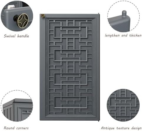 mrosaa storage box outdoor caninet,resin indoor storage box, package contents